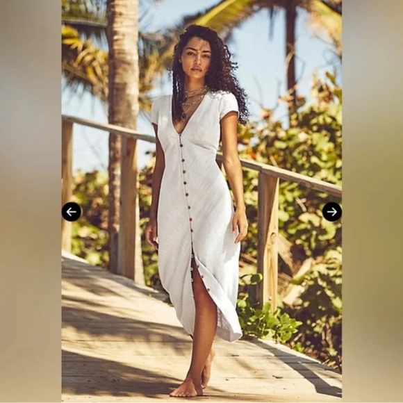 Free People Dresses & Skirts - Free People New In Town Midi Dress SIZE XL